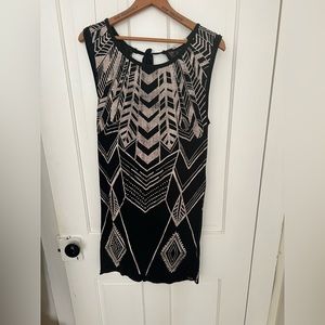 Billabong sleeveless Mini Dress Junior Large Black/Cream